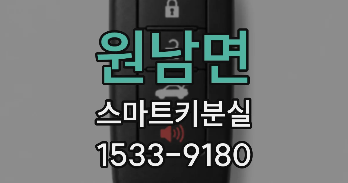 원남면 스마트키분실