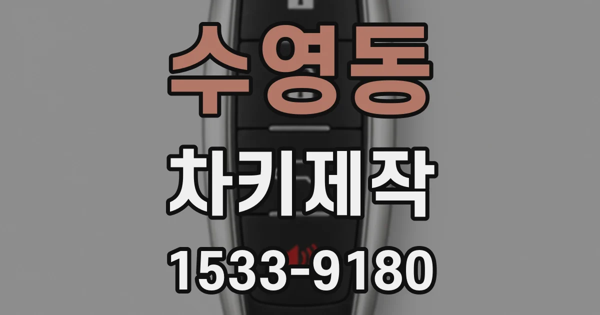수영동 차키제작