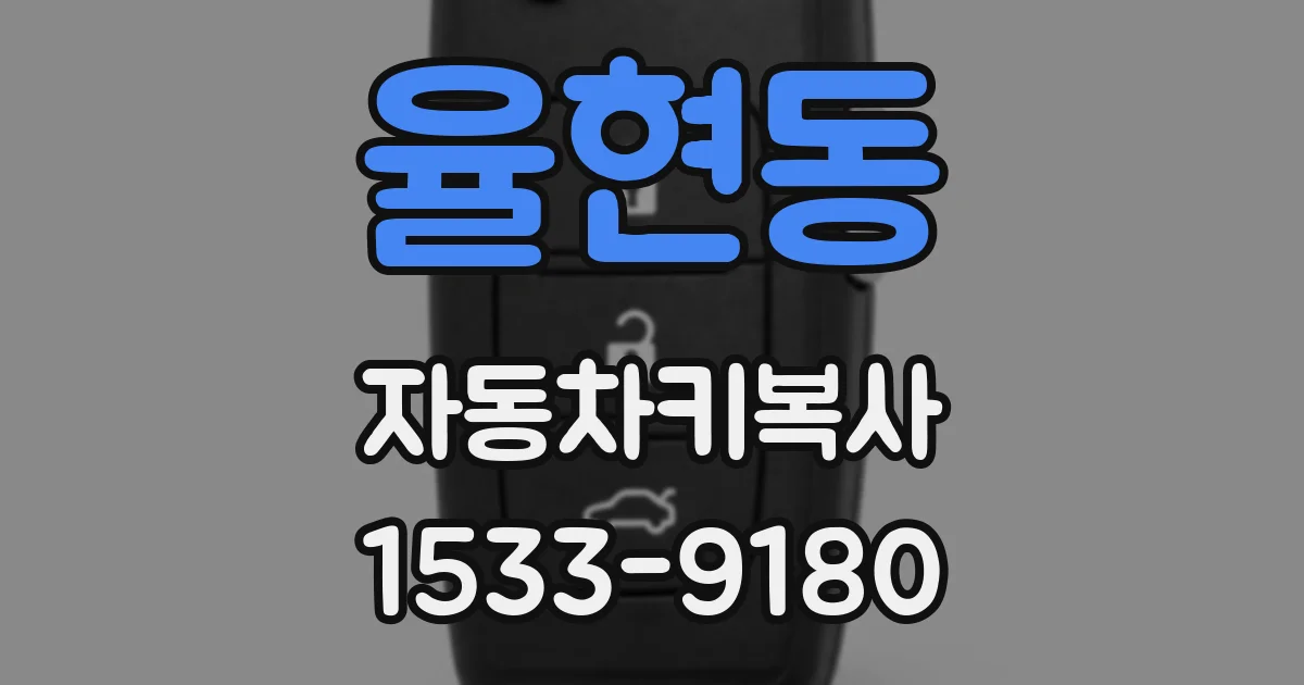 율현동 자동차키복사