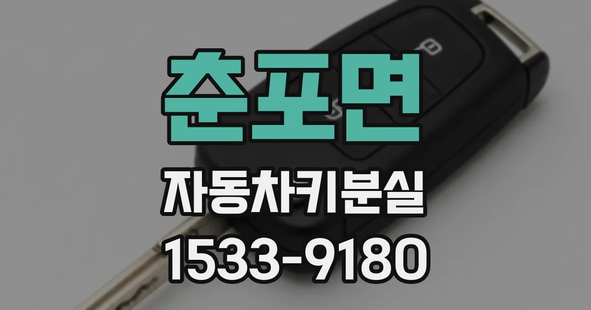 춘포면 자동차키분실