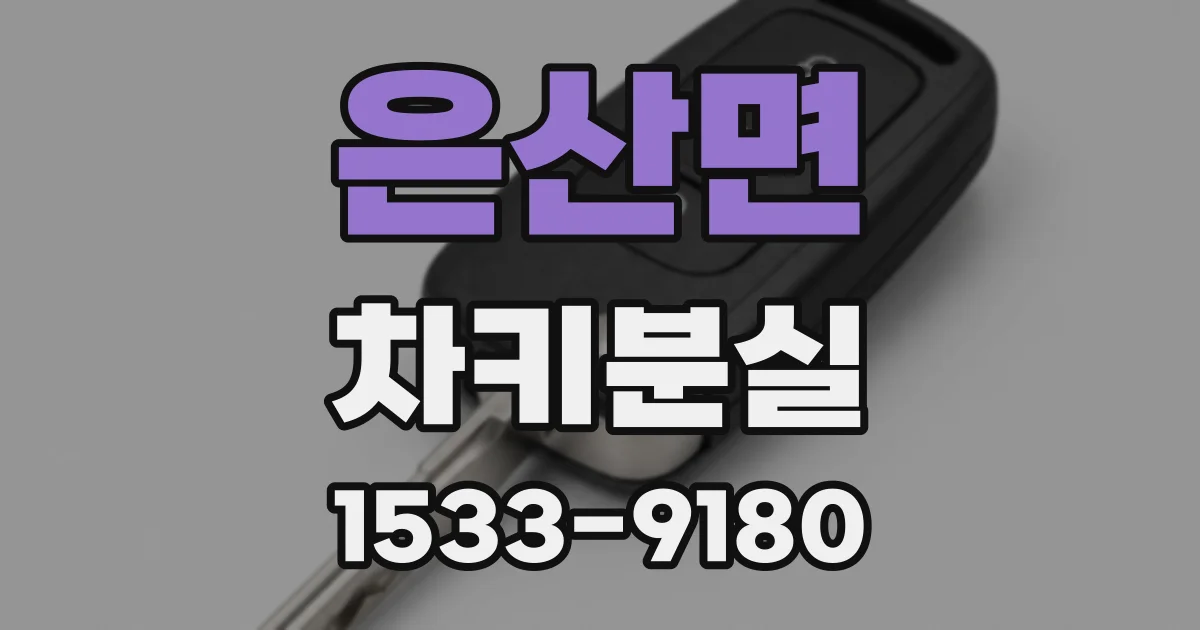 은산면 차키분실