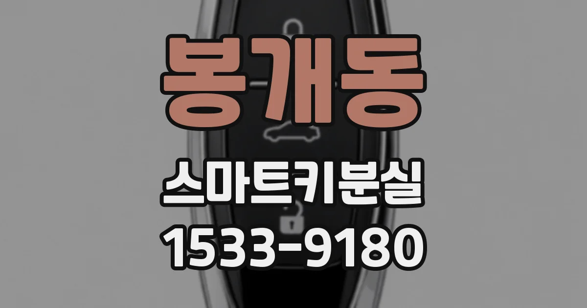 봉개동 스마트키분실