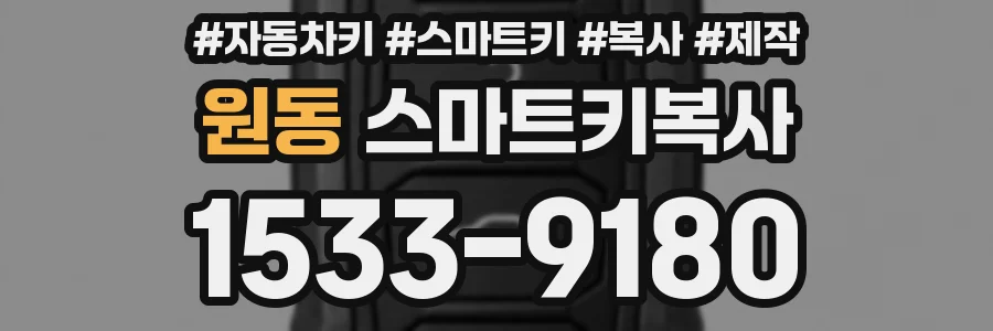 원동 스마트키복사