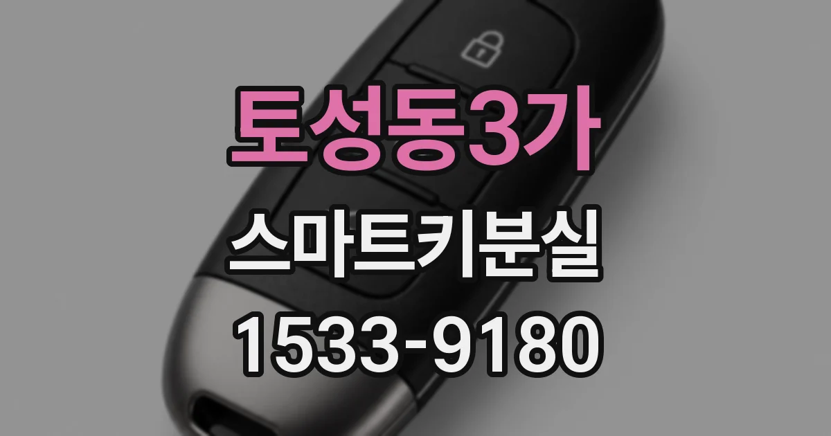 토성동3가 스마트키분실