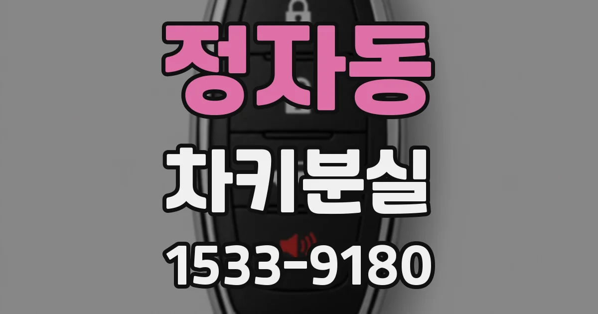 정자동 차키분실