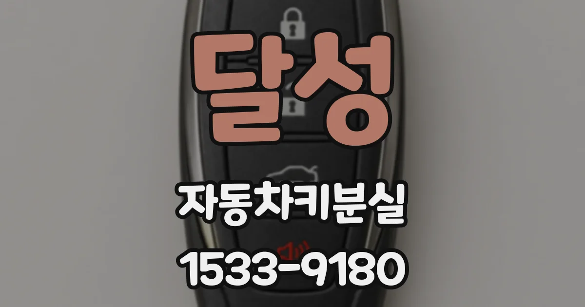 달성 자동차키분실