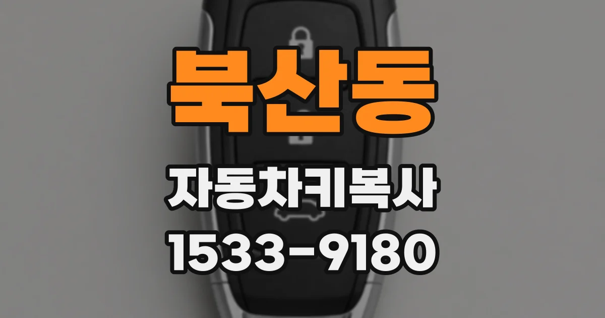 북산동 자동차키복사