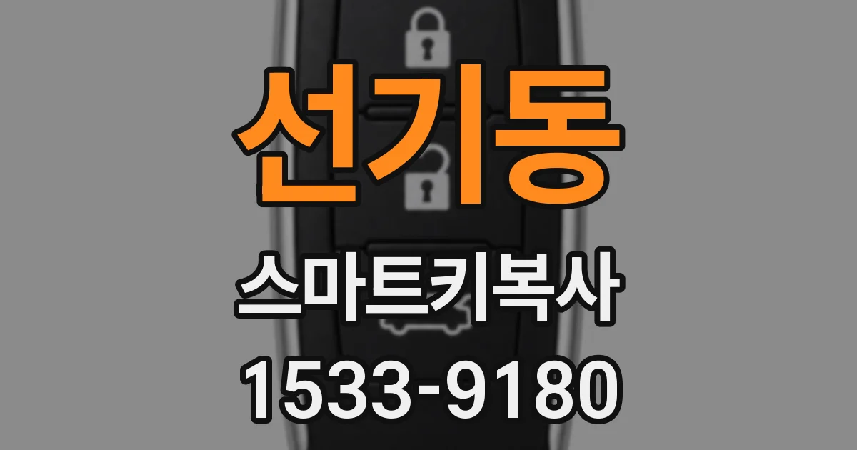 선기동 스마트키복사
