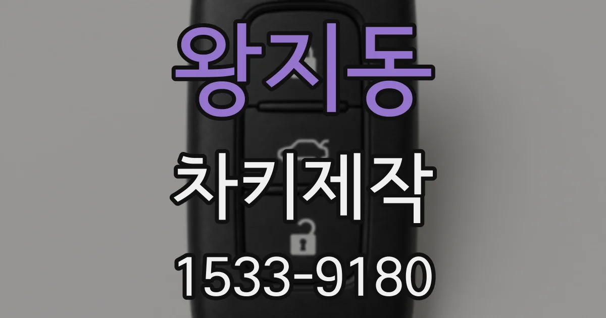 왕지동 차키제작