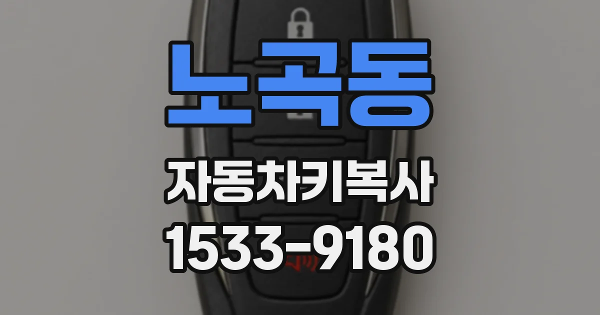 노곡동 자동차키복사