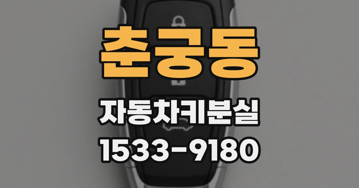 춘궁동 자동차키분실