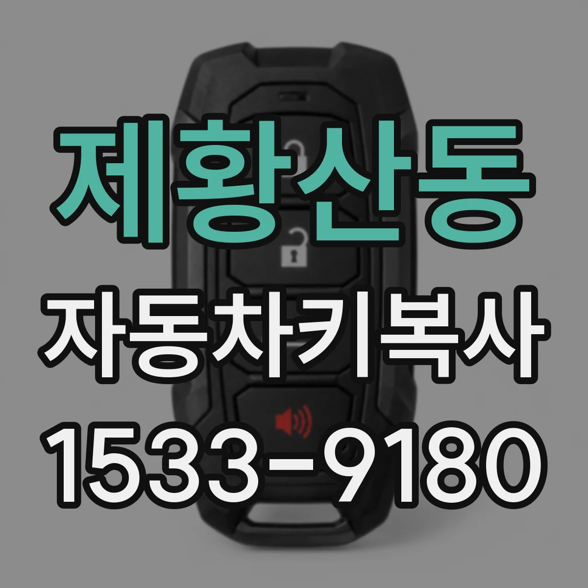 제황산동 자동차키복사