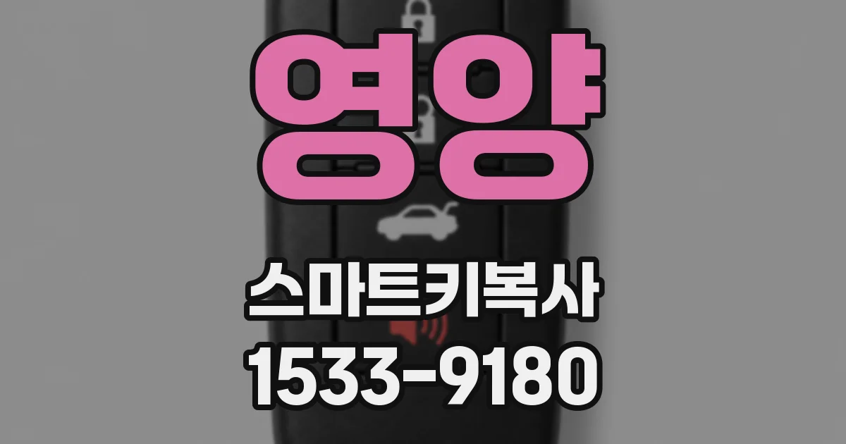 영양 스마트키복사