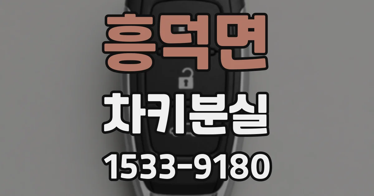 흥덕면 차키분실