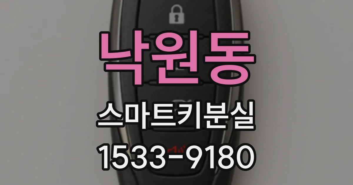 낙원동 스마트키분실