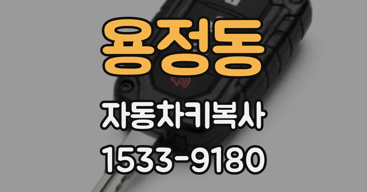 용정동 자동차키복사