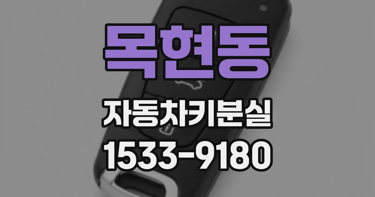 목현동 자동차키분실