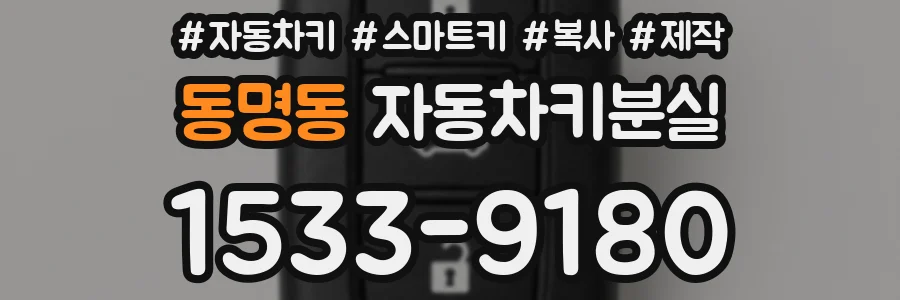 동명동 자동차키분실