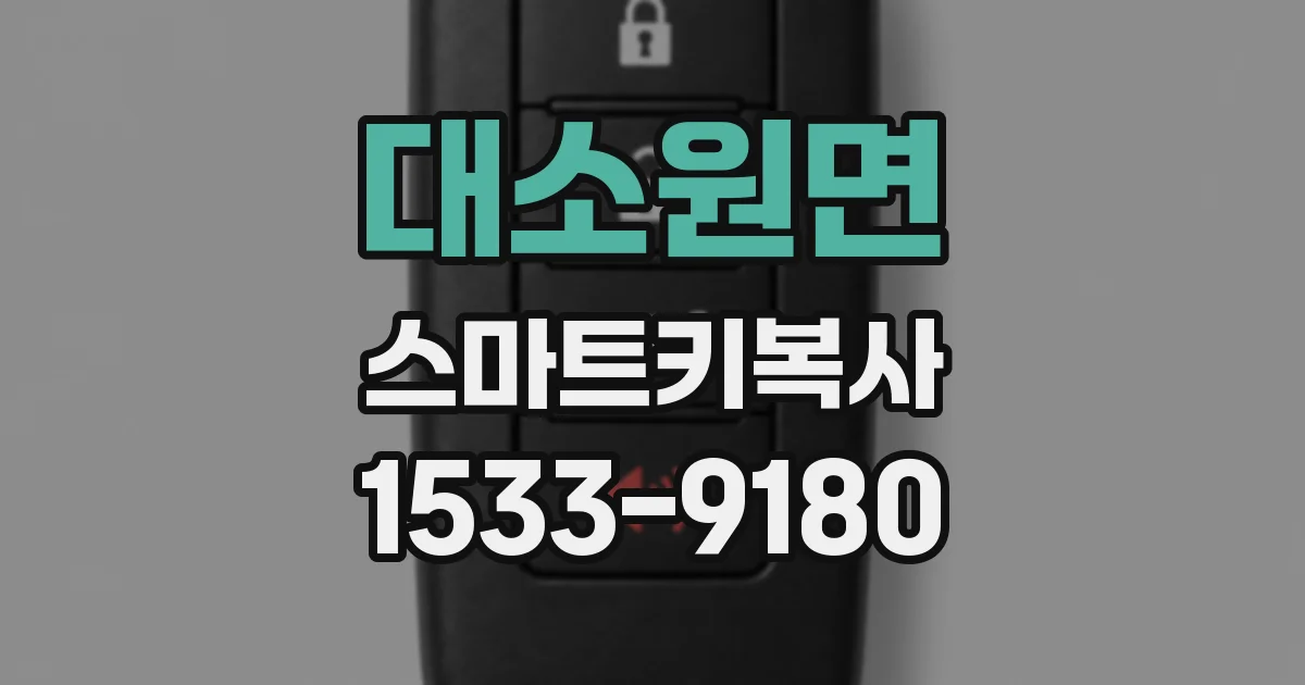 대소원면 스마트키복사