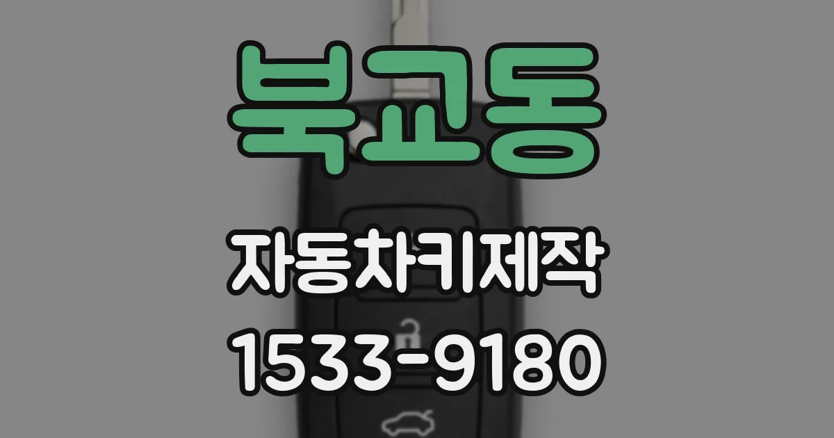 북교동 자동차키제작