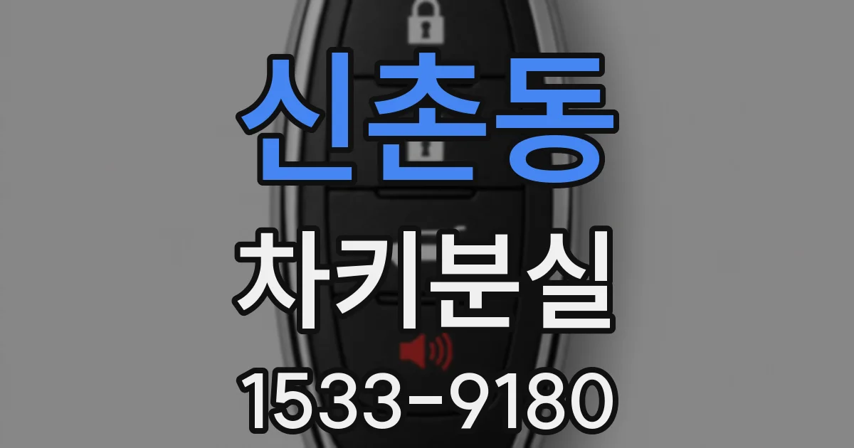 신촌동 차키분실