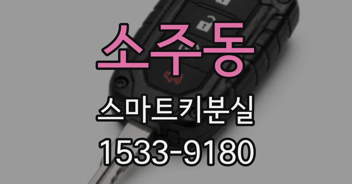 소주동 스마트키분실