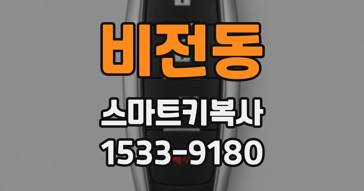 비전동 스마트키복사