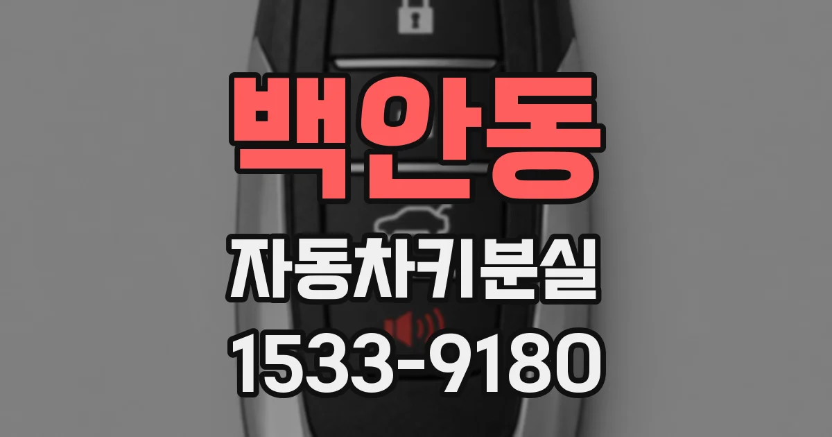 백안동 자동차키분실