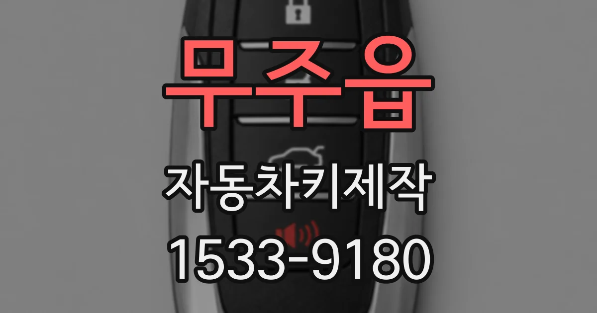 무주읍 자동차키제작