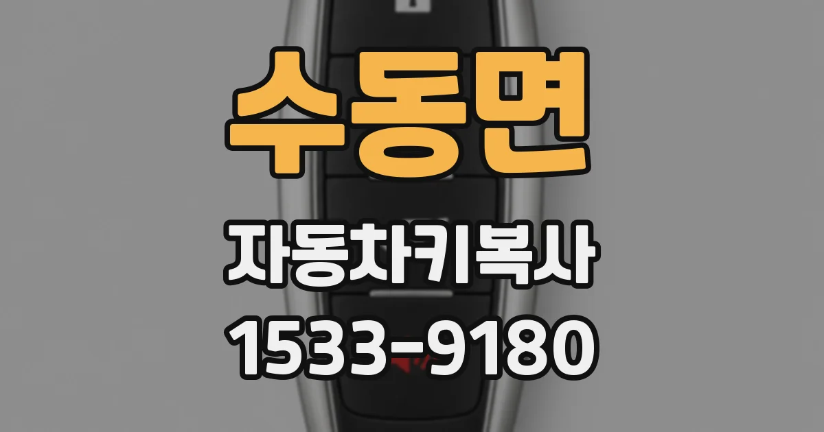 수동면 자동차키복사
