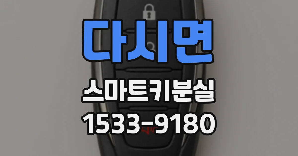 다시면 스마트키분실