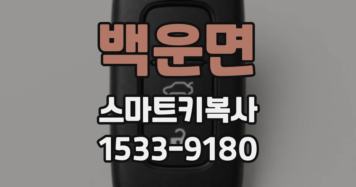 백운면 스마트키복사
