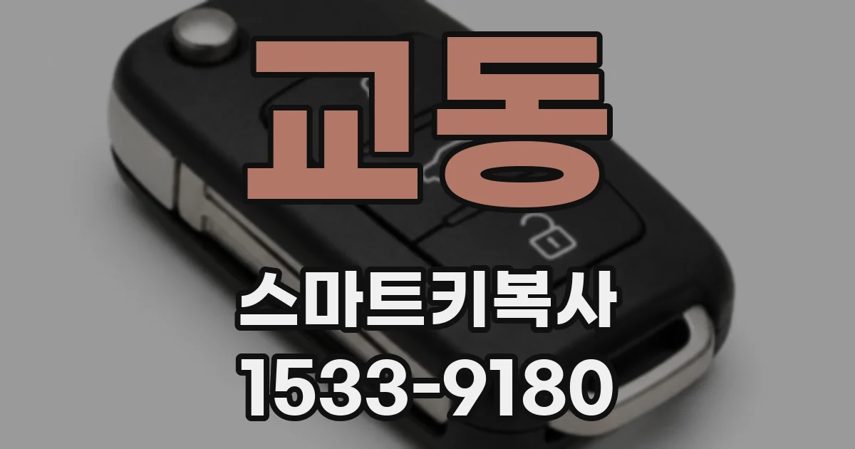 교동 스마트키복사