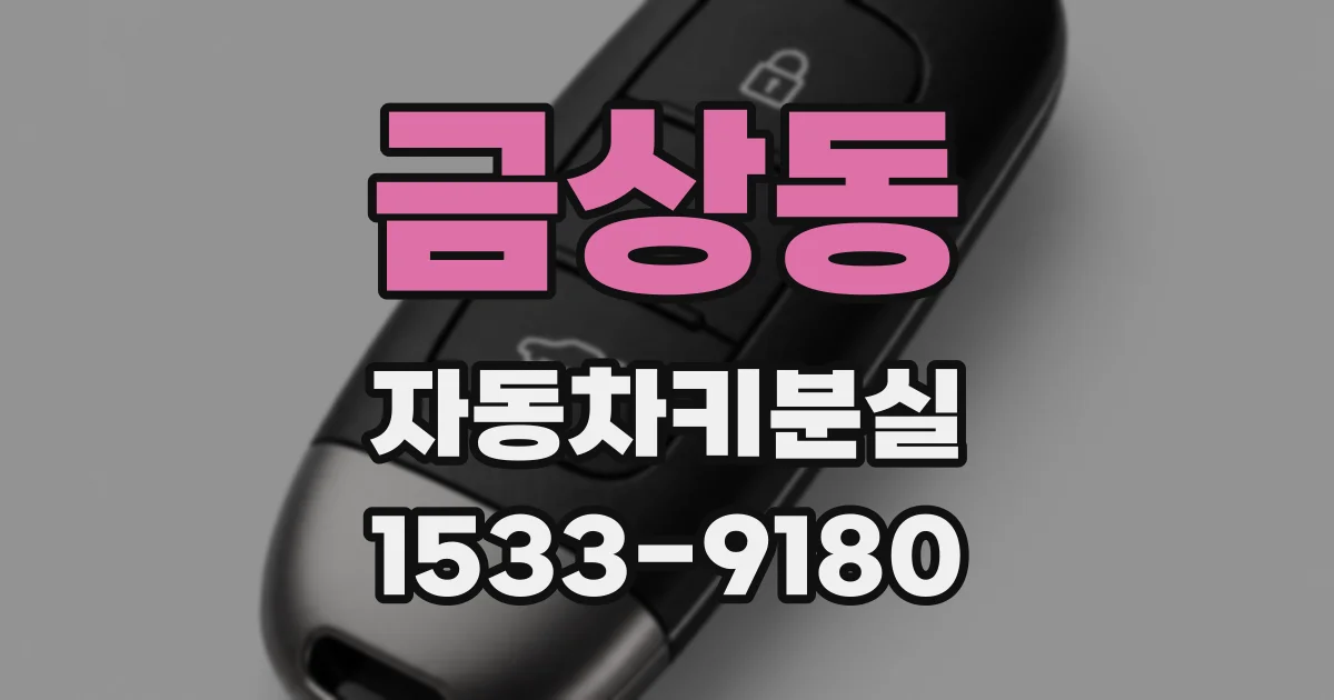 금상동 자동차키분실