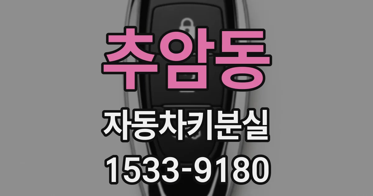추암동 자동차키분실