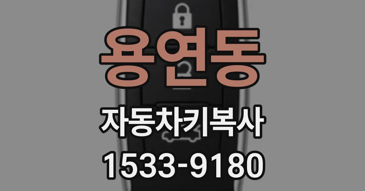 용연동 자동차키복사