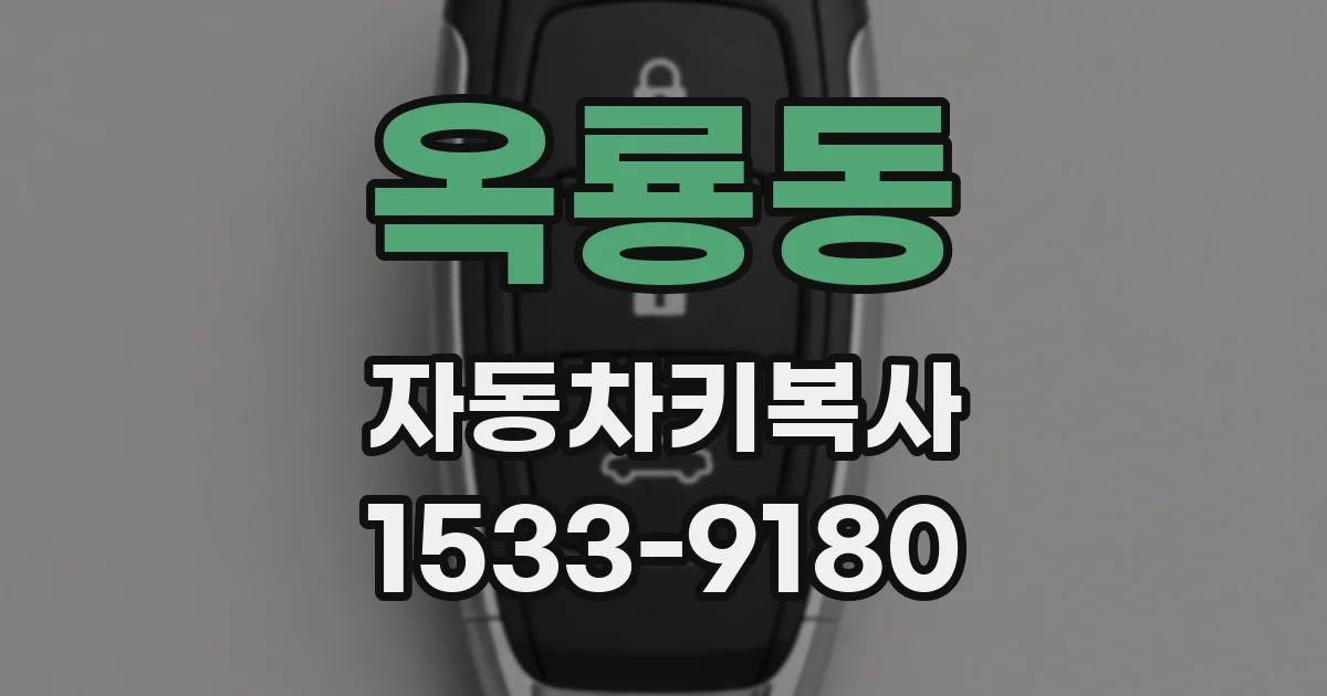 옥룡동 자동차키복사