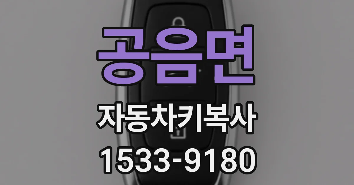 공음면 자동차키복사