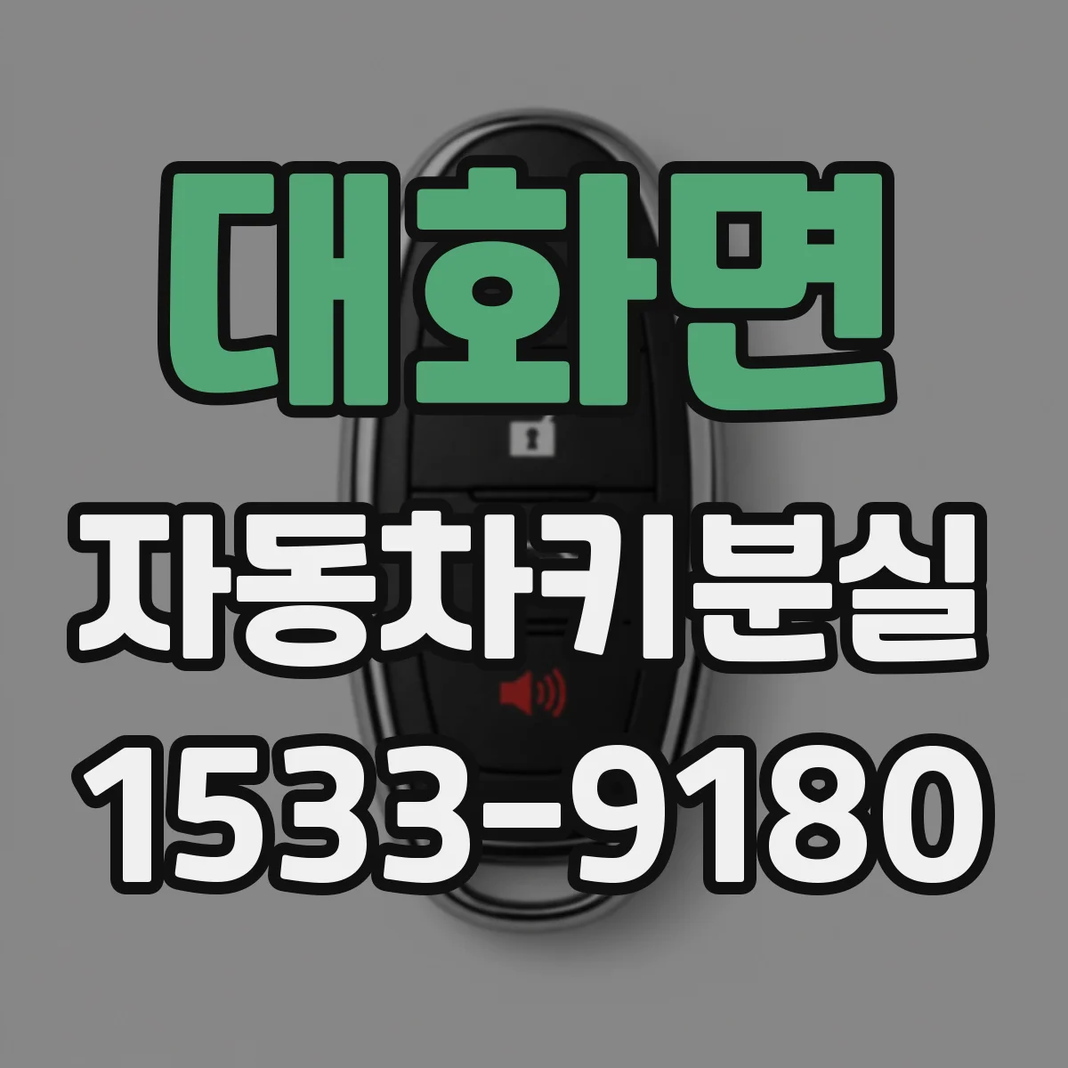 대화면 자동차키분실