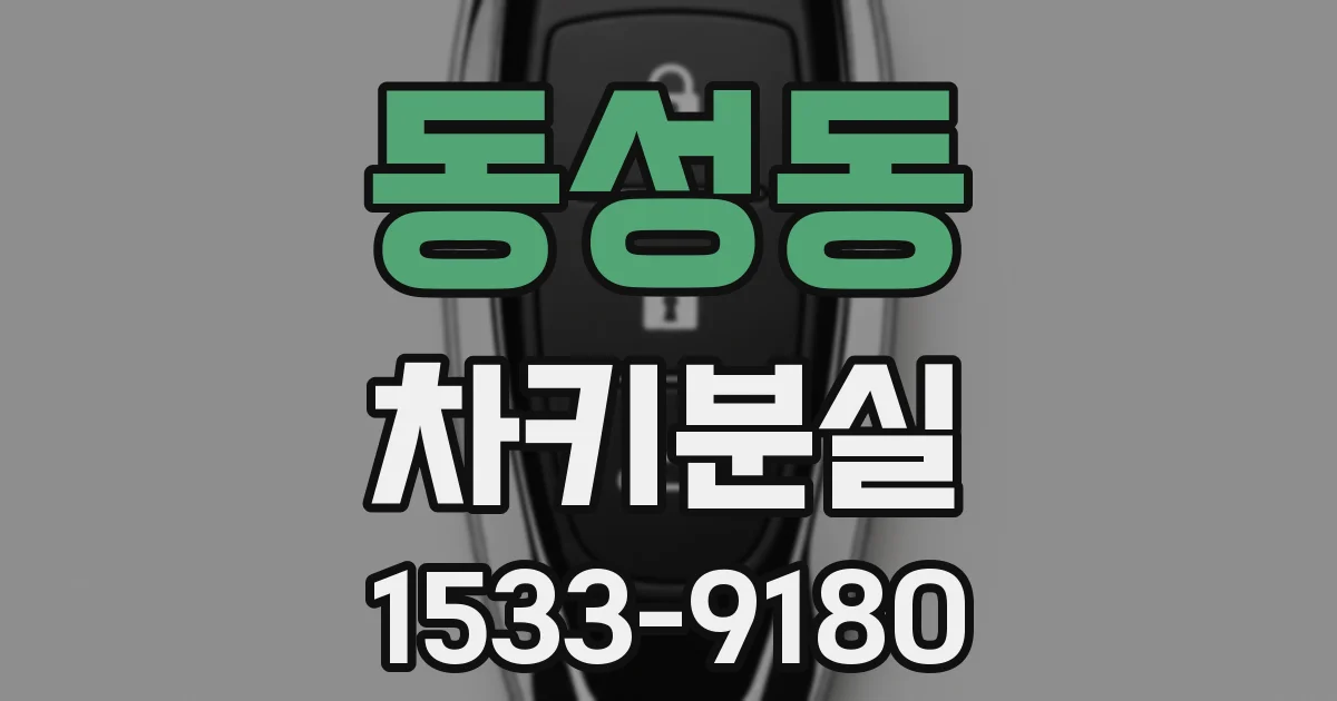 동성동 차키분실