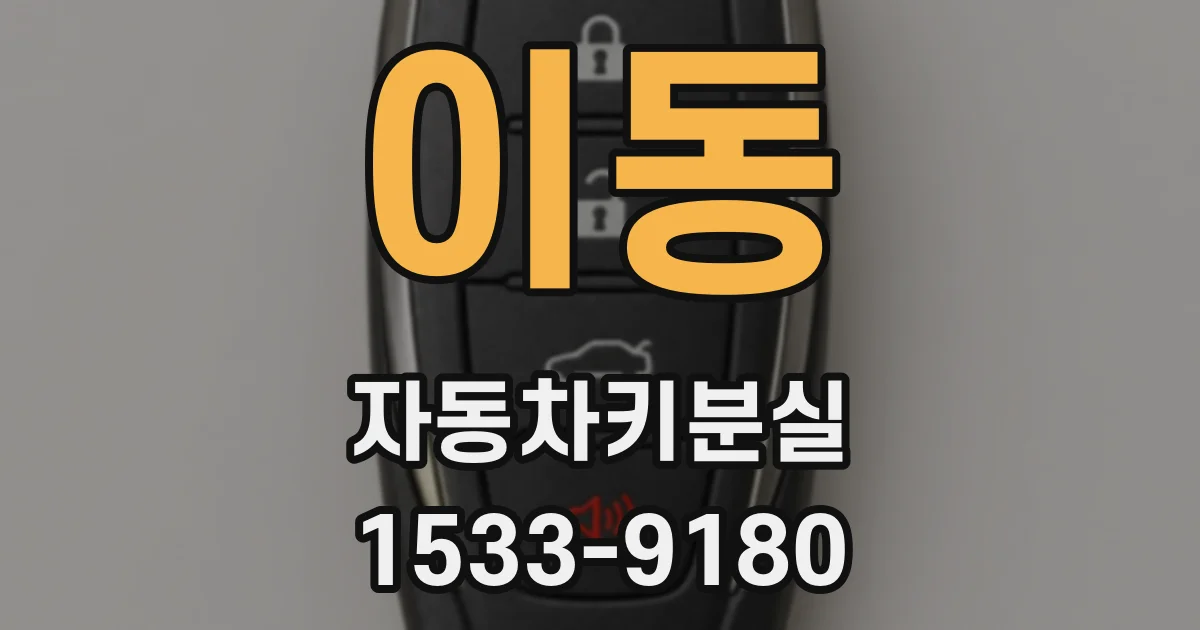 이동 자동차키분실