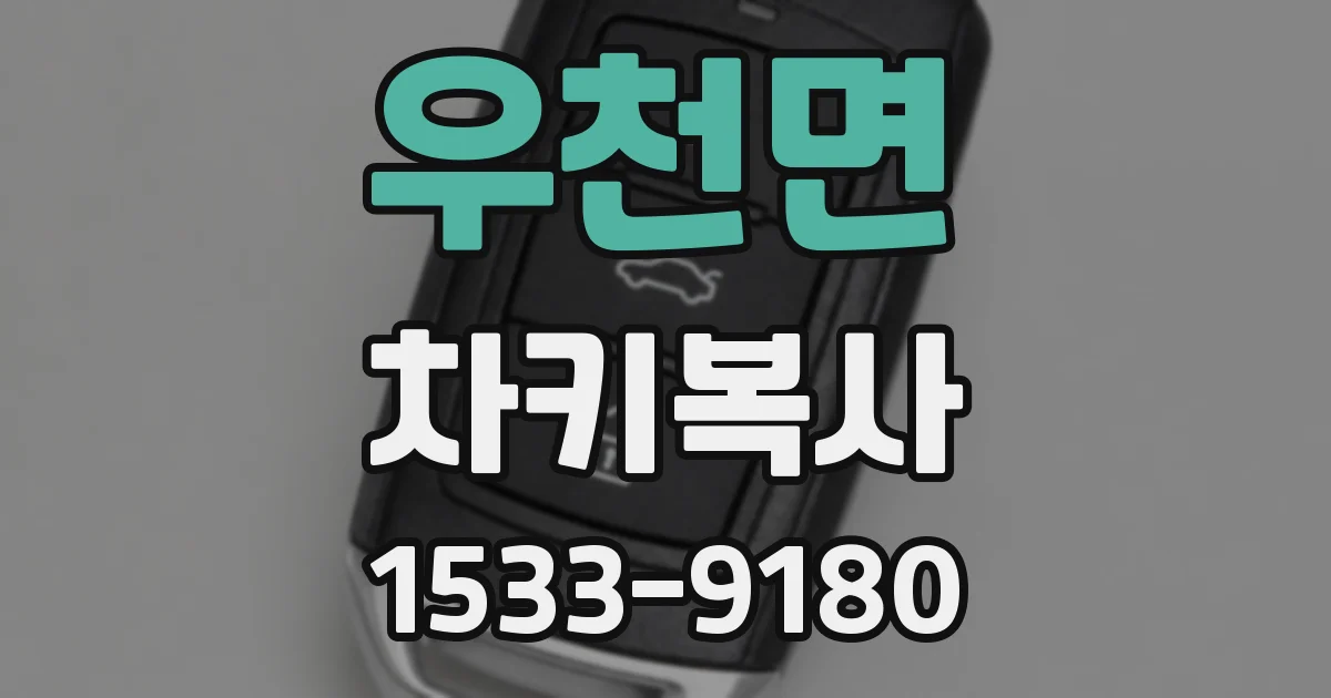 우천면 차키복사