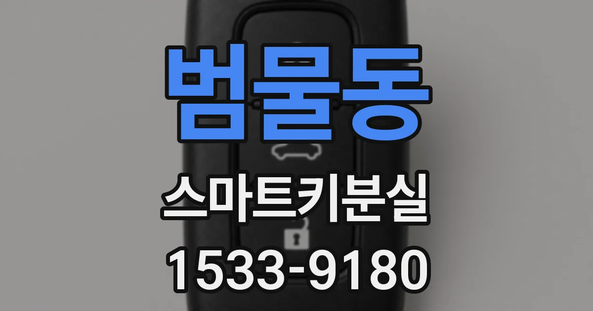 범물동 스마트키분실
