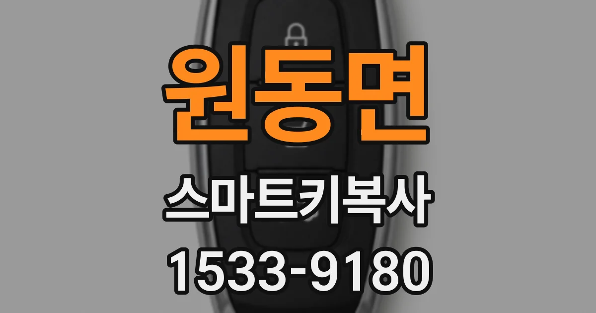 원동면 스마트키복사