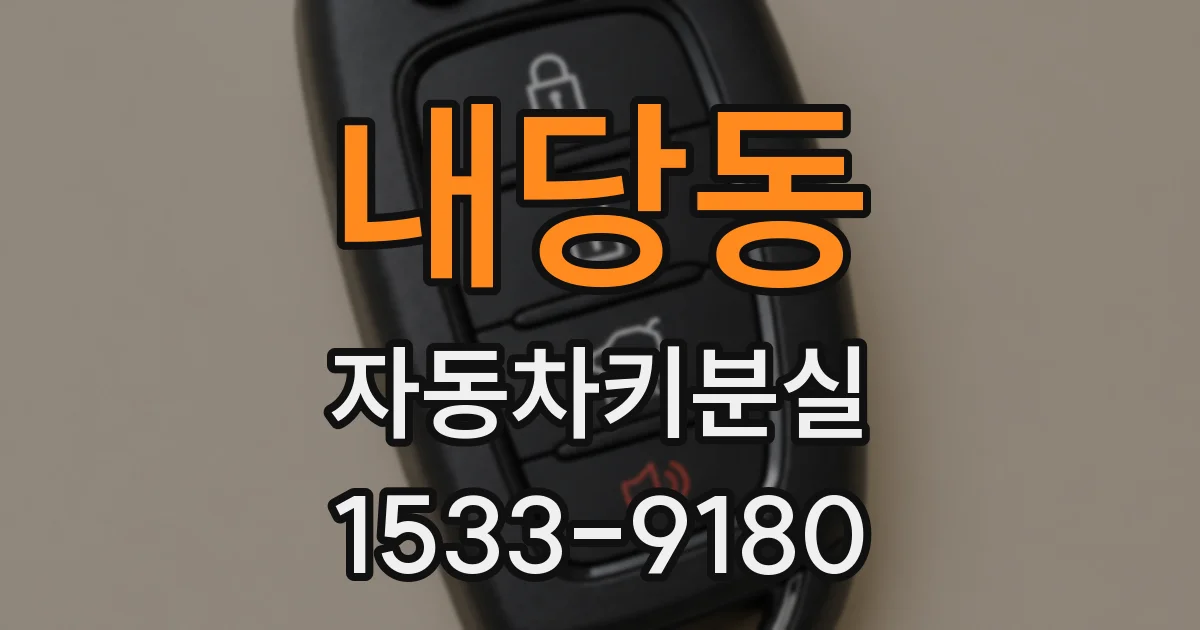 내당동 자동차키분실
