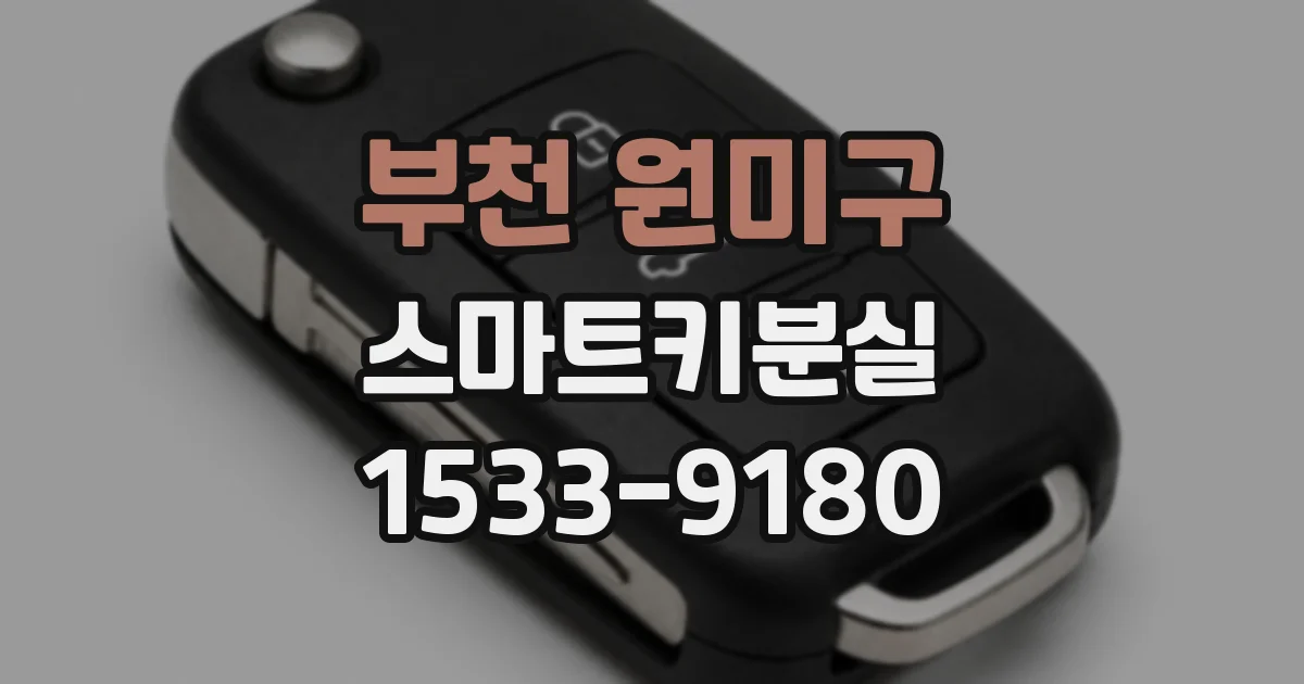 부천 원미구 스마트키분실