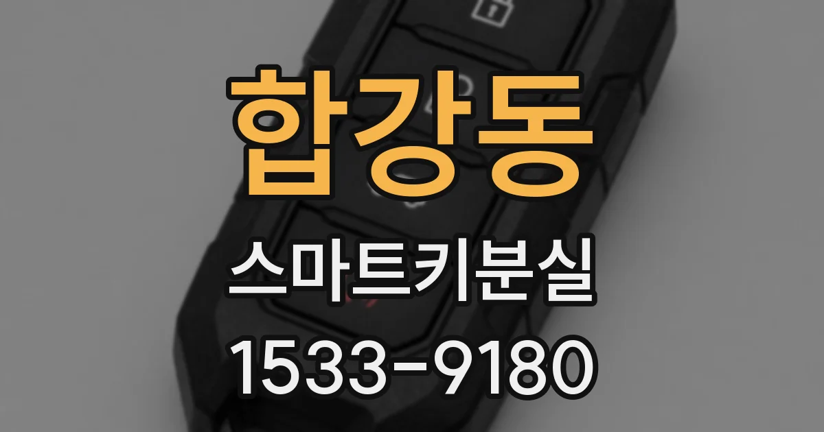 합강동 스마트키분실