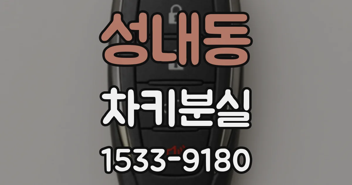 성내동 차키분실