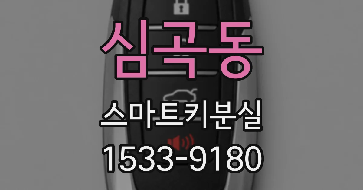 심곡동 스마트키분실