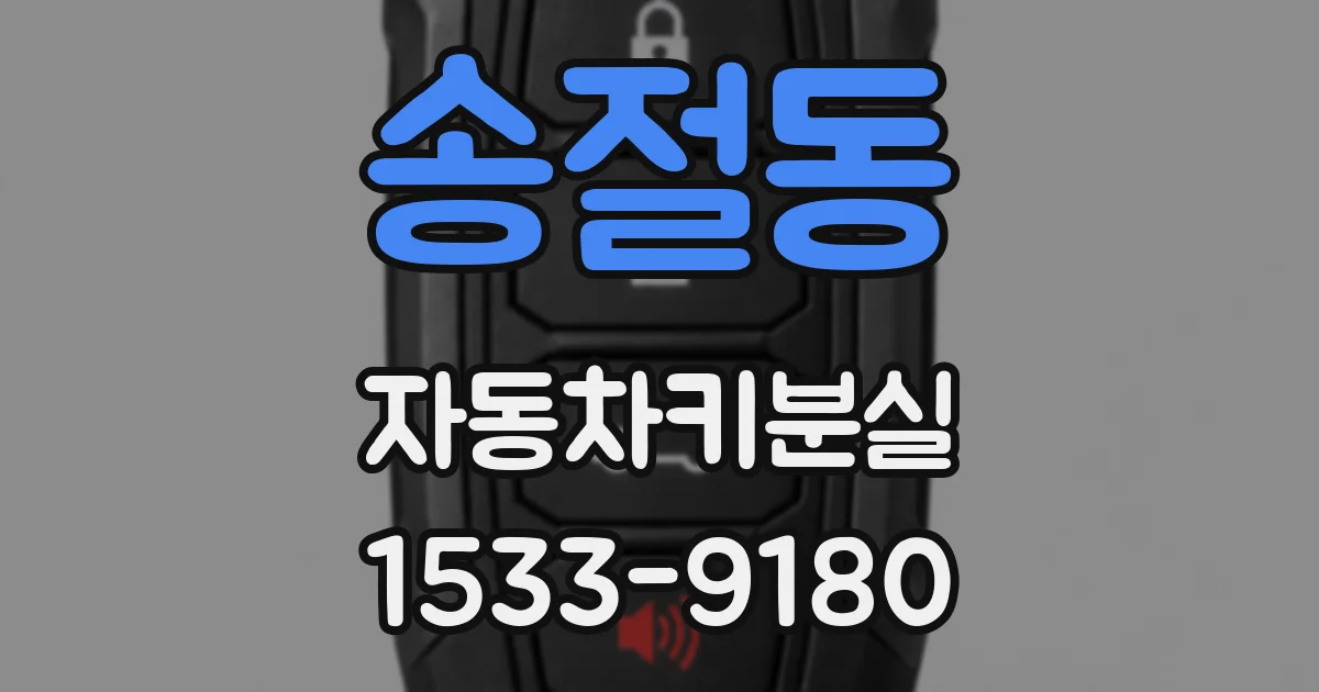 송절동 자동차키분실